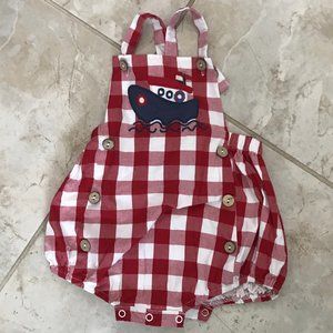 Boy's Checkered Boat Bubble Suit